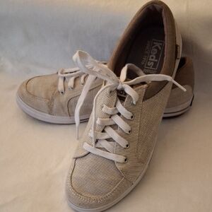 Keds Tan Canvas Ortho Lite Lace-Up Sneakers